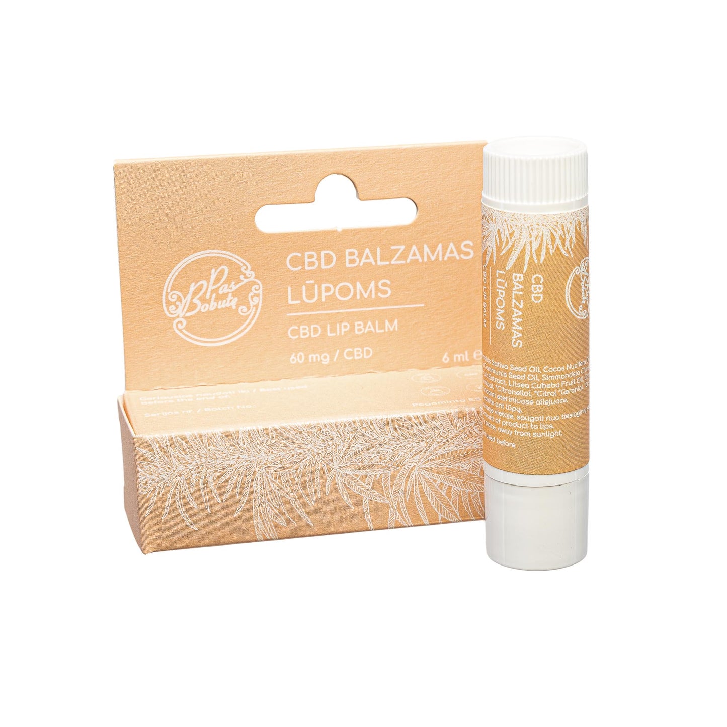 CBD Lūpų balzamas 60 mg 10 ml